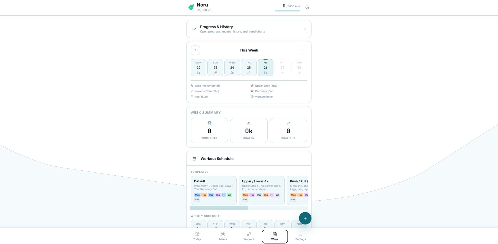Noru — Fitness Tracker screenshot 2